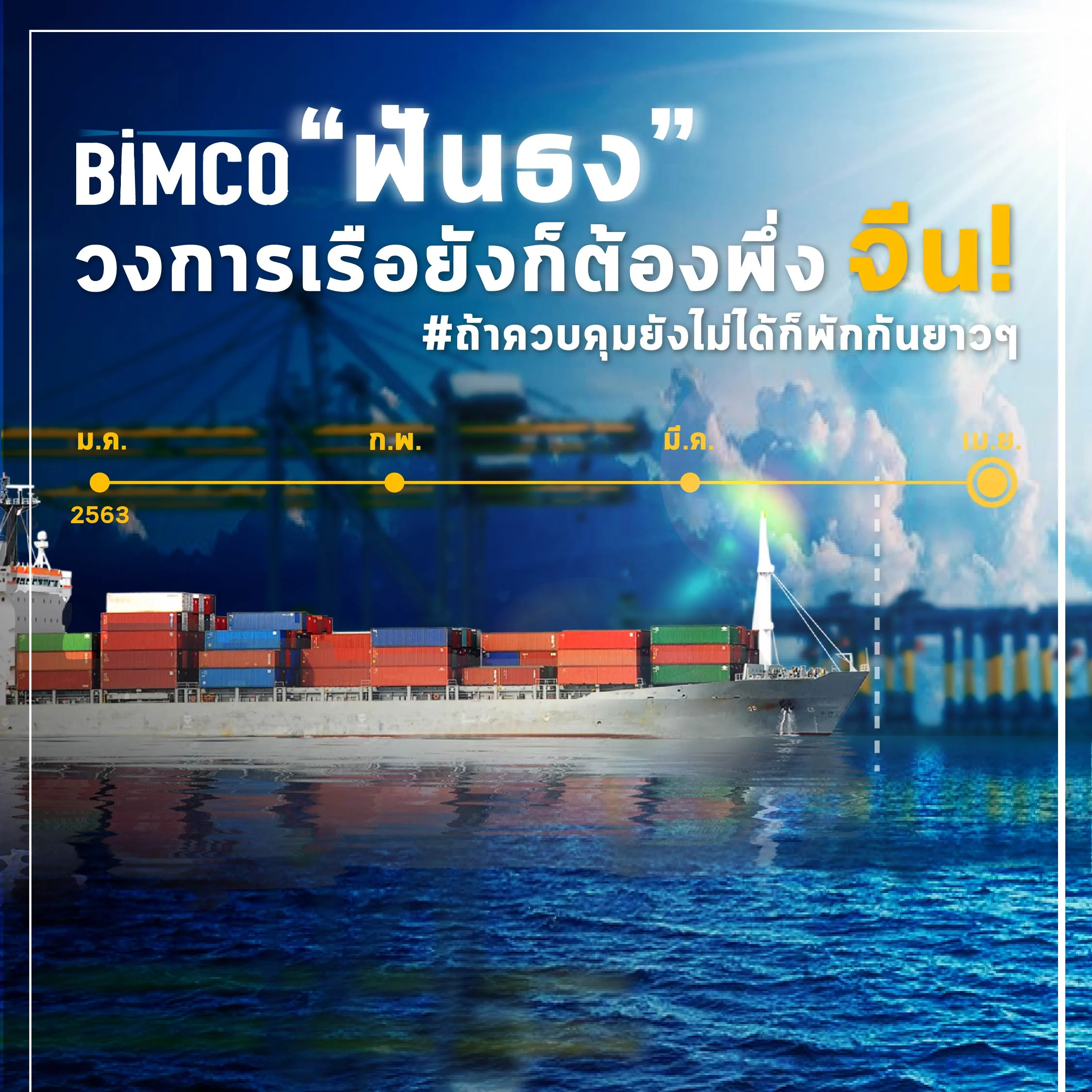 BIMCO ฟันธงวงการเรือยังต้องพึ่งจีน