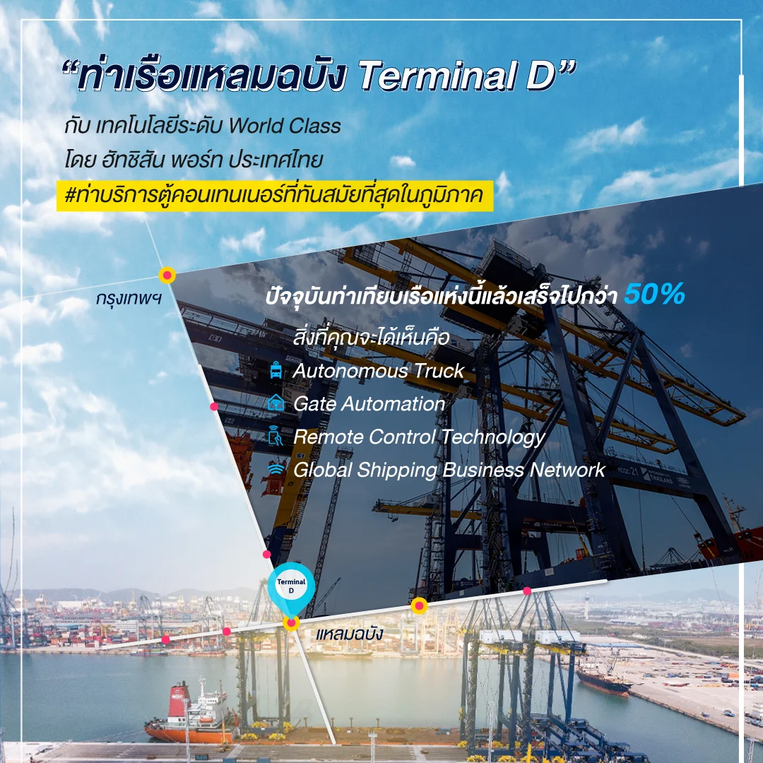 ท่าเรือแหลมฉบัง Terminal D กับเทคโนโลยีระดับ World Class โดย ฮัทชิสัน พอร์ท ประเทศไทย